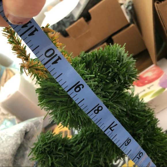 Reindeer Christmas holiday faux spruce decor - Picture 6 of 7